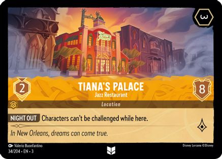 Tiana's Palace - Jazz Restaurant (34/204) - Uncommon - Cold Foil