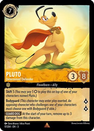 Pluto - Determined Defender (17/204) - Rare - Cold Foil