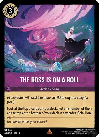 The Boss is on a Roll (63/204) - Rare