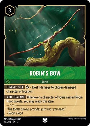 Robin's Bow (98/204) - Uncommon - Cold Foil