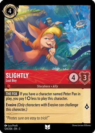 Slightly - Lost Boy (124/204) - Uncommon - Cold Foil