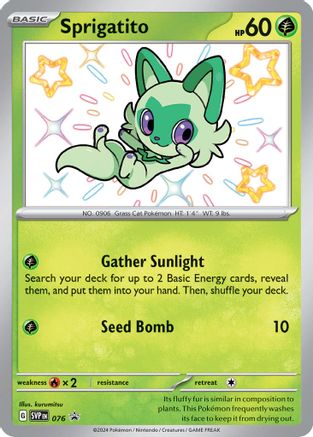 Sprigatito (076) - SSVPC  - Promo - Holofoil