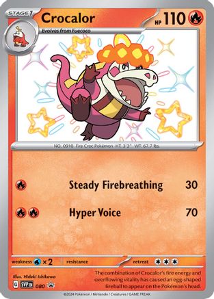 Crocalor (080) - SSVPC  - Promo - Holofoil