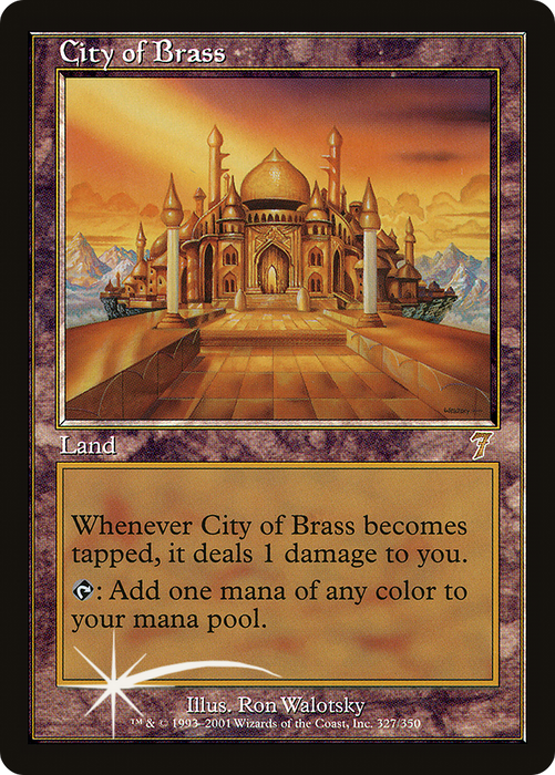 City of Brass (7ED-327★) - rare - Foil