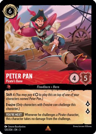 Peter Pan - Pirate's Bane (120/204) - Rare VF - Cold Foil