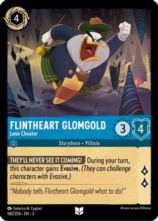 Flintheart Glomgold - Lone Cheater (140/204) - Inhabituelle - Cold Foil