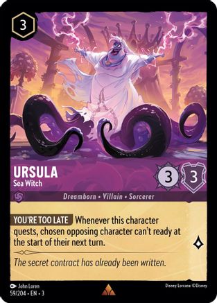 Ursula - Sea Witch (59/204) - Rare