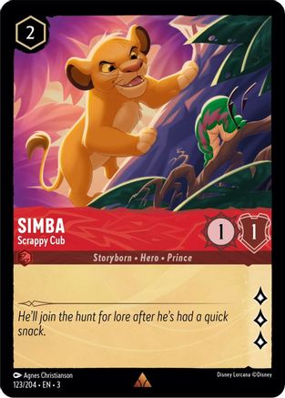 Simba - Scrappy Cub (123/204) - Rare