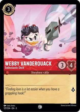 Webby Vanderquack - Enthusiastic Duck (127/204) - Commune