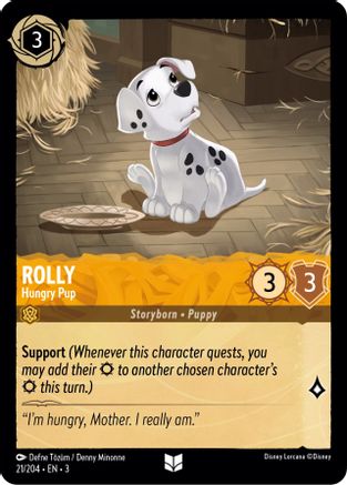 Rolly - Hungry Pup (21/204) - Uncommon