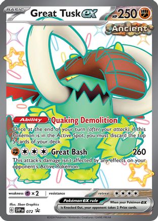 Great Tusk ex (072) - SSVPC  - Promo - Holofoil