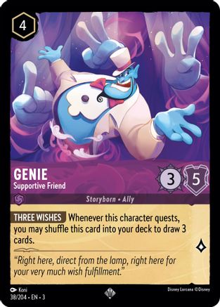 Genie - Supportive Friend (38/204) - Super Rare