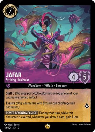 Jafar - Striking Illusionist (42/204) - Legendary - Cold Foil
