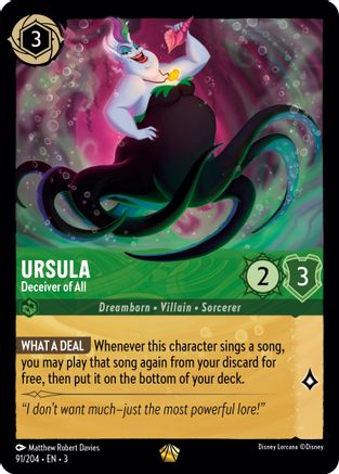 Ursula - Deceiver of All (91/204) - Légendaire - Cold Foil