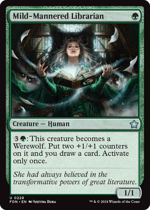 Mild-Mannered Librarian (FDN-228) - uncommon - Foil