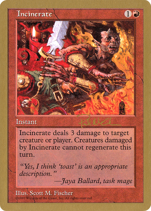Incinerate (WCD-PM242) - common