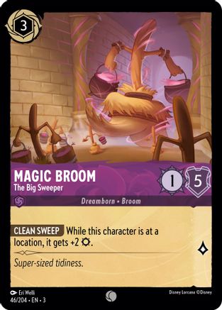 Magic Broom - The Big Sweeper (46/204) - Common - Cold Foil