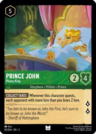 Prince John - Phony King (83/204) - Uncommon