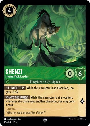 Shenzi - Hyena Pack Leader (85/204) - Super Rare