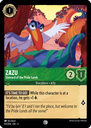Zazu - Steward of the Pride Lands (93/204) - Commune