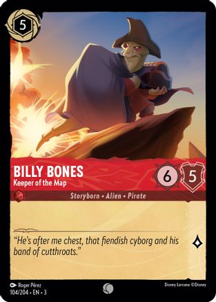 Billy Bones - Keeper of the Map (104/204) - Common
