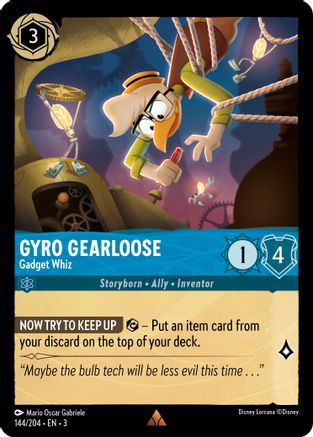Gyro Gearloose - Gadget Whiz (144/204) - Rare