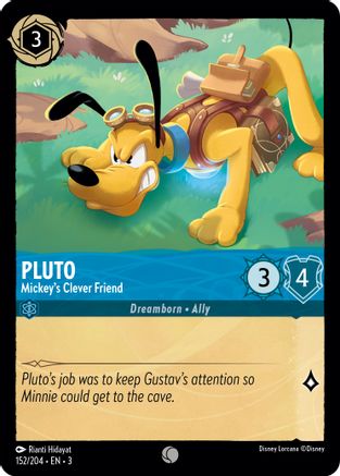 Pluto - Mickey's Clever Friend (152/204) - Common - Cold Foil