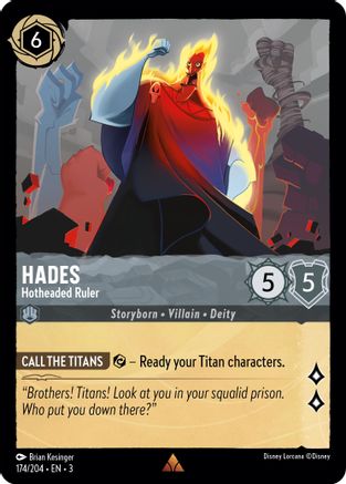 Hades - Hotheaded Ruler (174/204) - Rare - Cold Foil