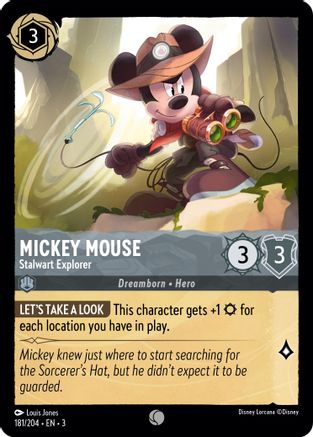 Mickey Mouse - Stalwart Explorer (181/204) - Commune
