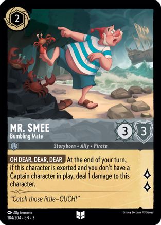 Mr. Smee - Bumbling Mate (184/204) - Uncommon