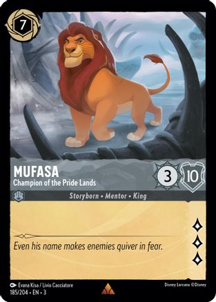 Mufasa - Champion of the Pride Lands (185/204) - Rare VF
