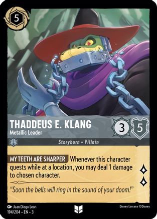 Thaddeus E. Klang - Metallic Leader (194/204) - Inhabituelle - Cold Foil
