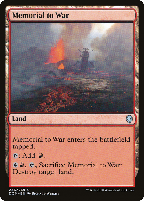 Memorial to War (DOM-246) - uncommon - Foil
