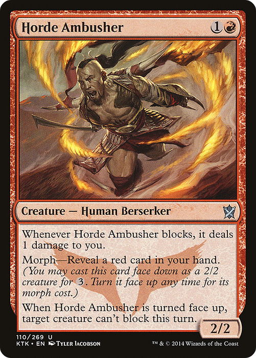 Horde Ambusher (KTK-110) - uncommon - Foil
