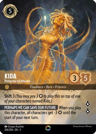 Kida - Protector of Atlantis (Enchanted) (206/204) - Enchantée - Holofoil