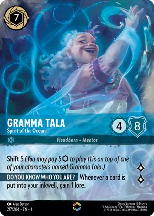 Gramma Tala - Spirit of the Ocean (Enchanted) (217/204) - Enchanted - Holofoil