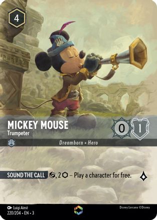 Mickey Mouse - Trumpeter (Enchanted) (220/204) - Enchantée - Holofoil