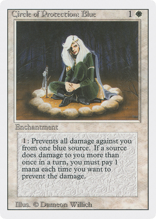 Circle of Protection: Blue (3ED-010) - common