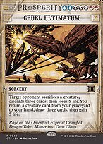 Cruel Ultimatum (OTP-040) - rare: (Showcase) (Borderless) - Foil