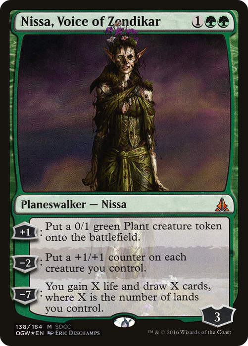 Nissa, Voice of Zendikar (MEDIA-138) - mythic - Foil