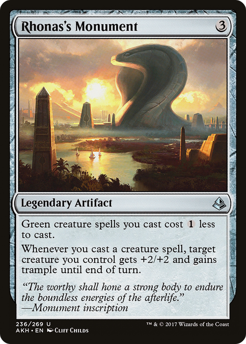 Rhonas's Monument (AKH-236) - uncommon - Foil