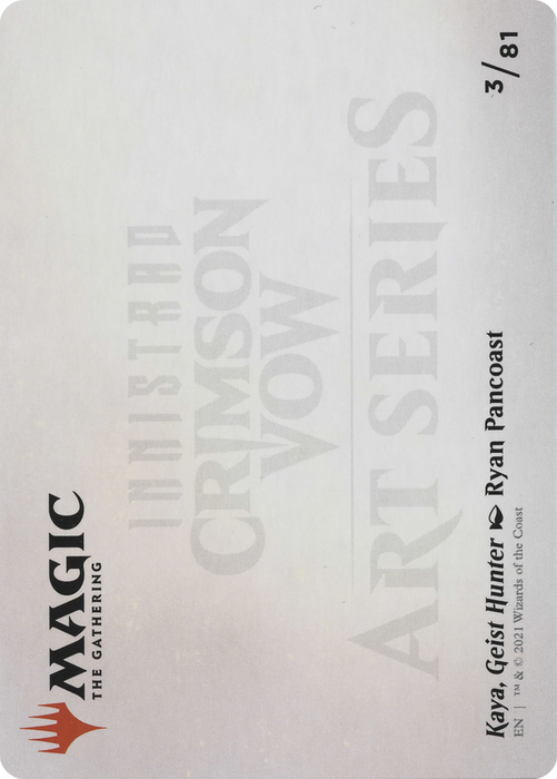 Kaya, Geist Hunter // Kaya, Geist Hunter (AVOW-003) - common (Borderless) - Foil