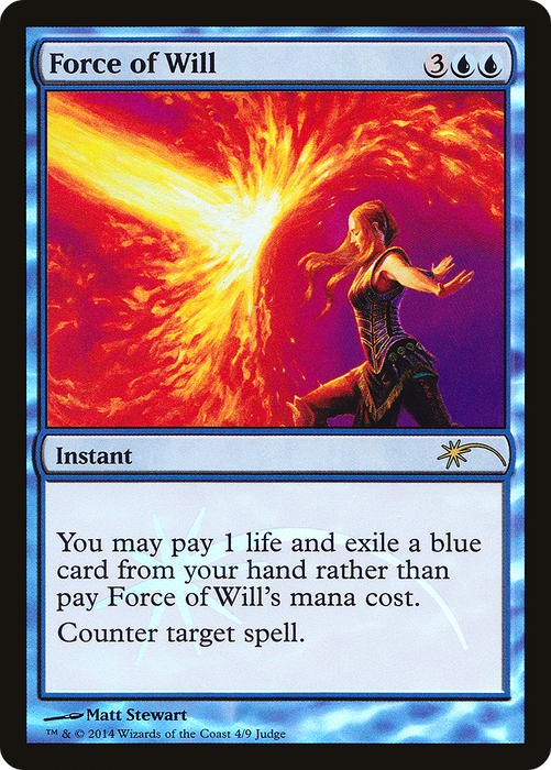 Force of Will (JDG-004) - rare - Foil