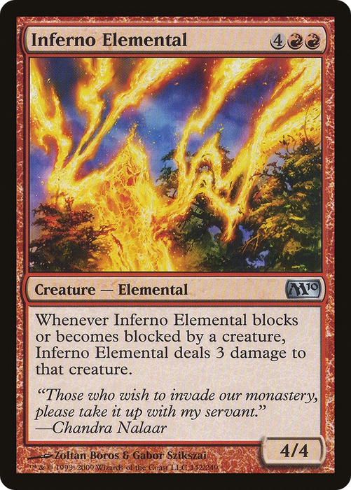 Inferno Elemental (M10-142) - uncommon