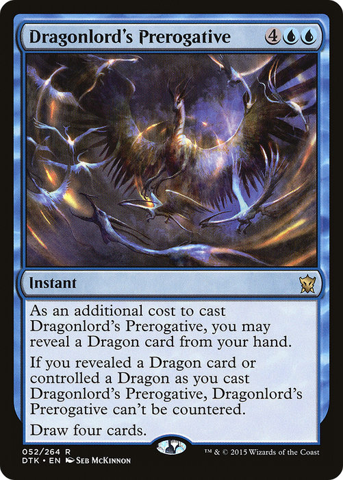 Dragonlord's Prerogative (DTK-052) - rare