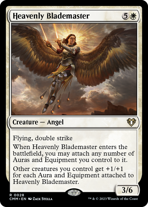 Heavenly Blademaster (CMM-028) - rare - Foil