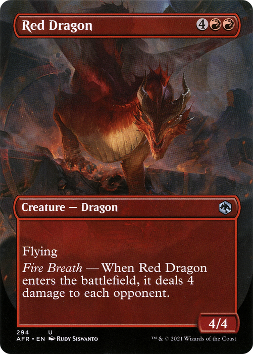 Red Dragon (AFR-294) - uncommon (Borderless)