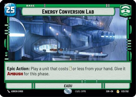 Energy Conversion Lab (022/252) - SOR - Rare - Foil