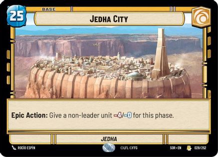 Jedha City (028/252) - SOR - Rare - Foil