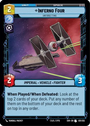 Inferno Four - Unforgetting (031/252) - SOR - Uncommon